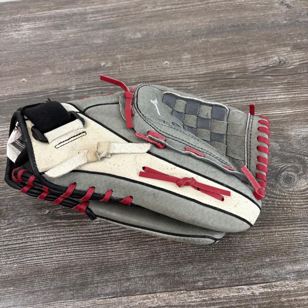 Mizuno Baseball Glove Ballpark 13 Inch Grey Red MMX 1300S1 Right Hand Throw Good